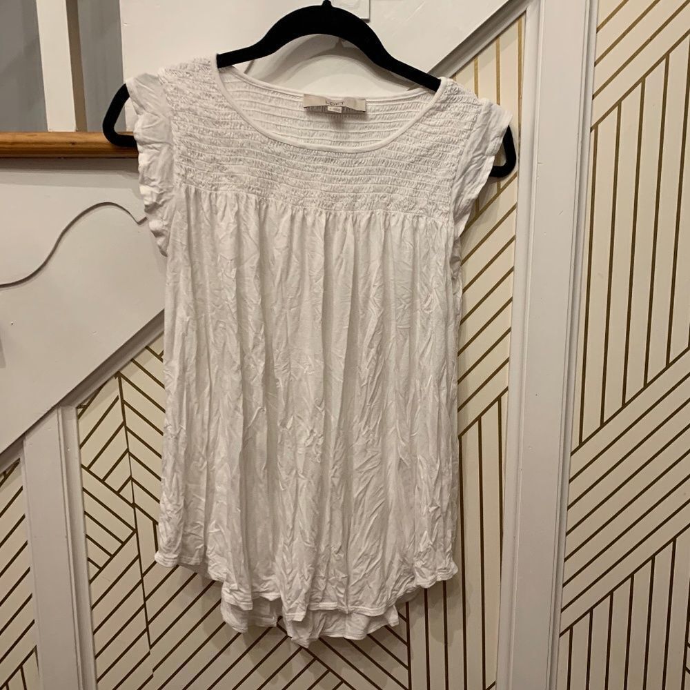 Loft White Blouse